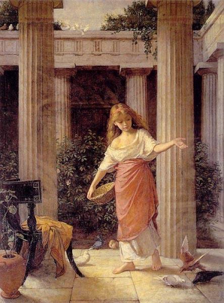 John William Waterhouse In the Peristyle Spain oil painting art